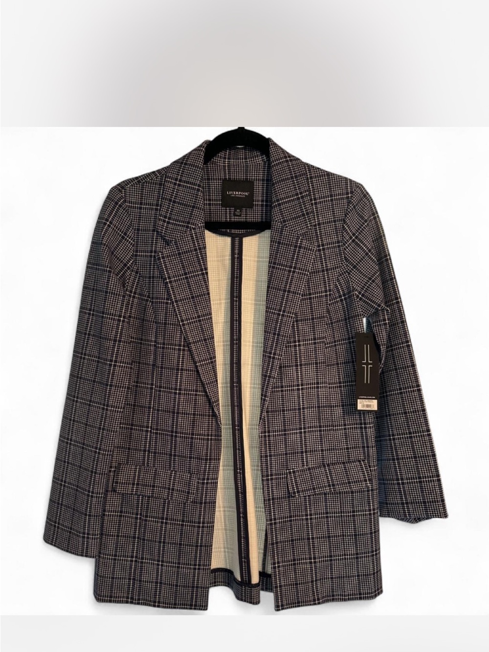 Liverpool Navy and White Check Blazer